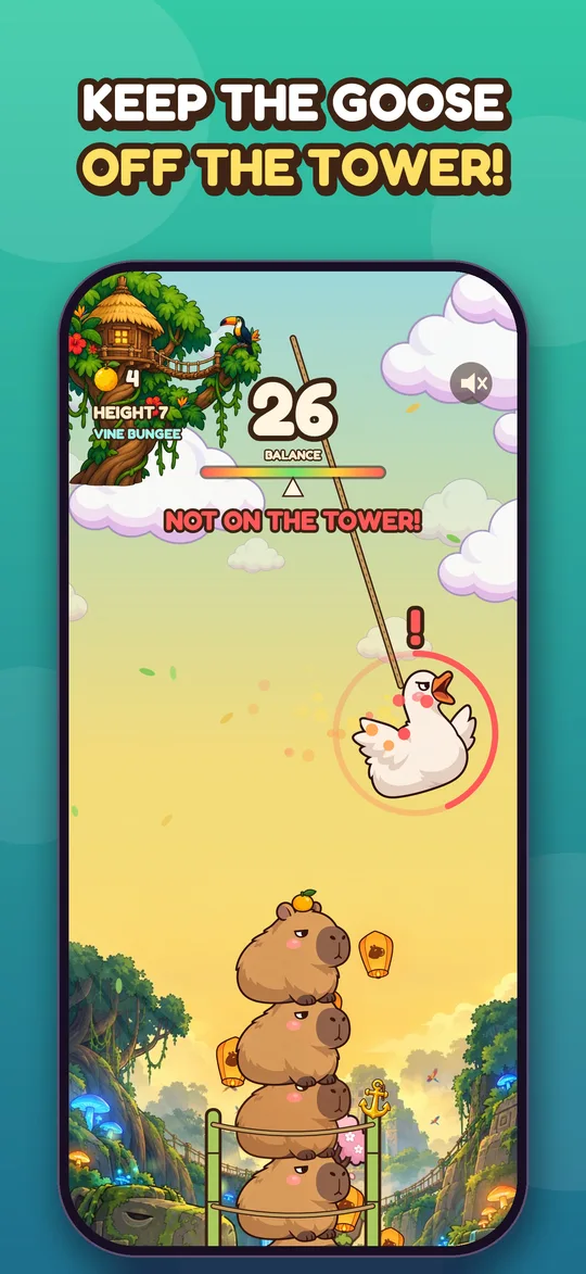 Keep the goose off the tower